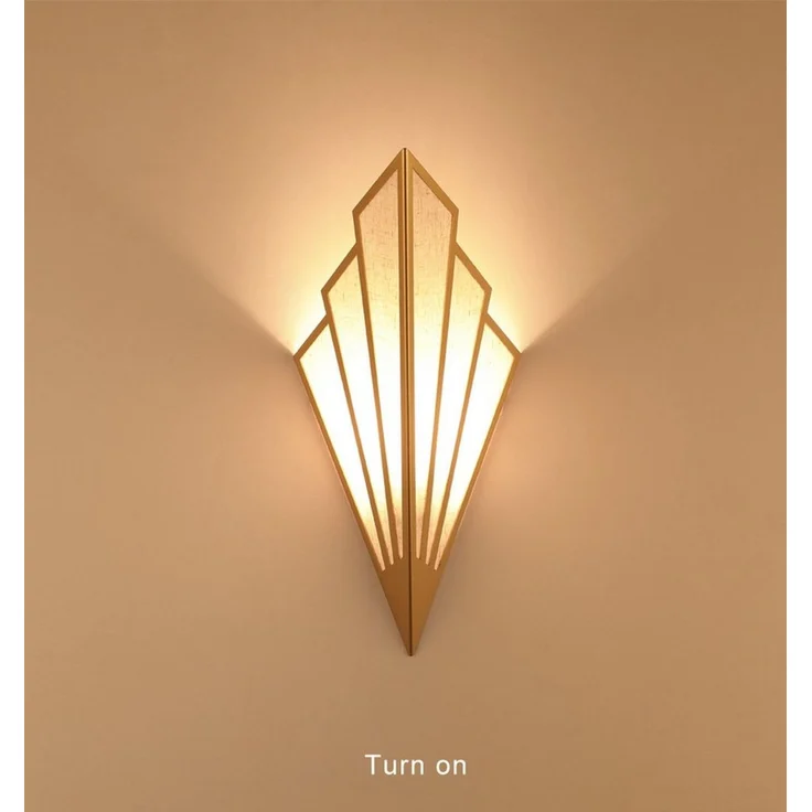 POPOLIC LED Wandleuchte Moderne Wandleuchte mit Fächer-Design, Mit sanftem Flammenlicht-Effekt für Flur, Wohnzimmer und Schlafzimmer. – Bild 2