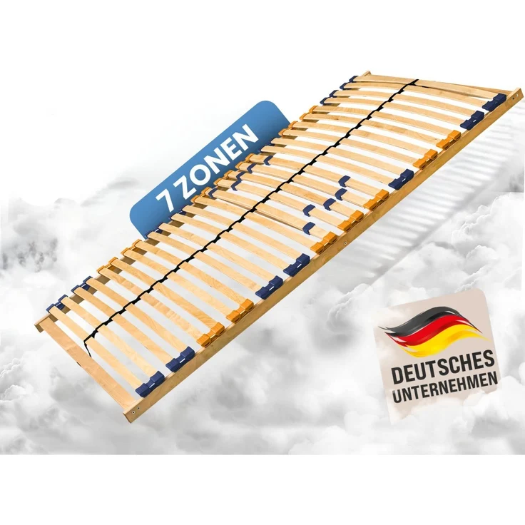 Coemo Lattenrost Multira 100x190 cm starr mit 26 Federleisten Selbstmontage – Bild 1