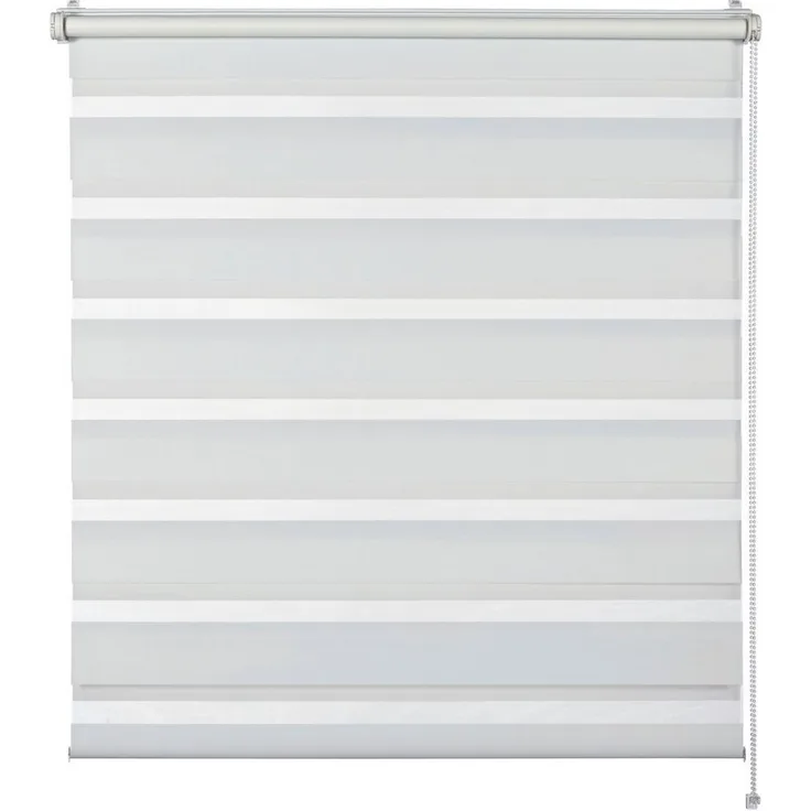 Doppelrollo Tilda, SCHÖNER WOHNEN-Kollektion, transparent, mit Bohren/ohne Bohren, freihängend, Klemmfix, geklemmt, silberne oder weiße Rollo-Technik