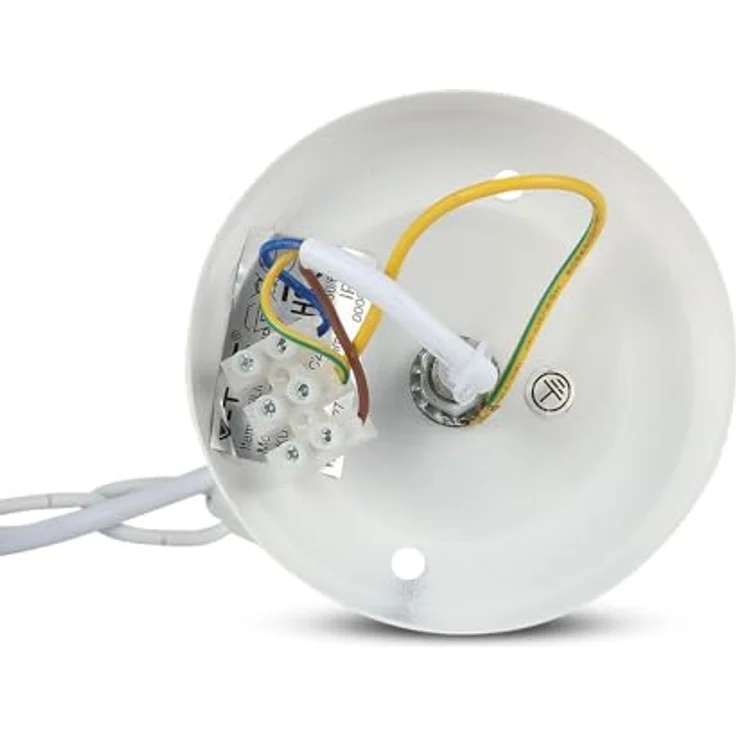 V-TAC LED-Gartenpendelleuchte, Aluminium mit E27-Fassung (max. 60 W), mattweiß, IP44 – Bild 8