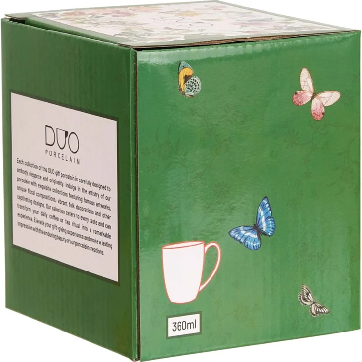 DUO Klassischer Becher FLOWER DREAM, 360 ml, New Bone China Porzellan, in Geschenkbox – Bild 5