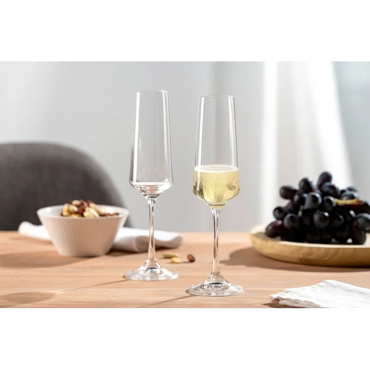 LEONARDO Sektglas Gläser-Set PALADINO, 220 ml, 6er-Set, 6-tlg, Kristallglas, spülmaschinengeeignet – Bild 2