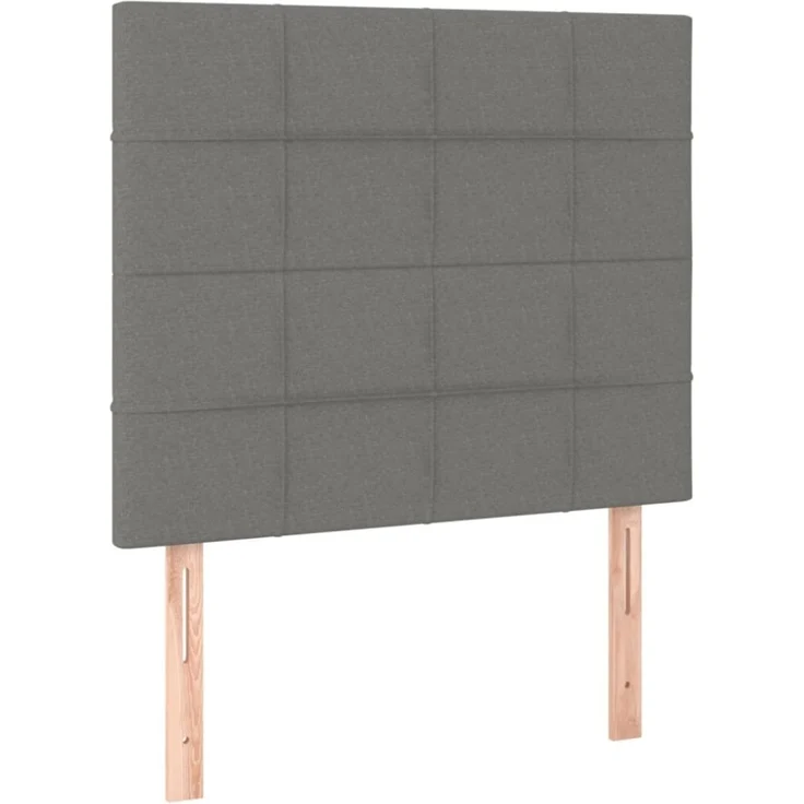 vidaXL Kopfteile 2 Stk. Dunkelgrau 90x5x78/88 cm Stoff 3116315 – Bild 6
