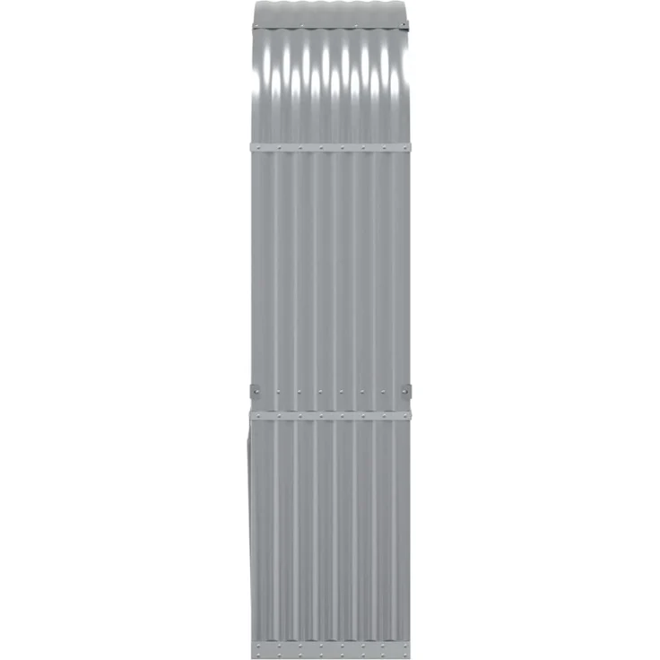 vidaXL Kaminholzunterstand Hellgrau 80x45x190 cm Verzinkter Stahl 364550 – Bild 4