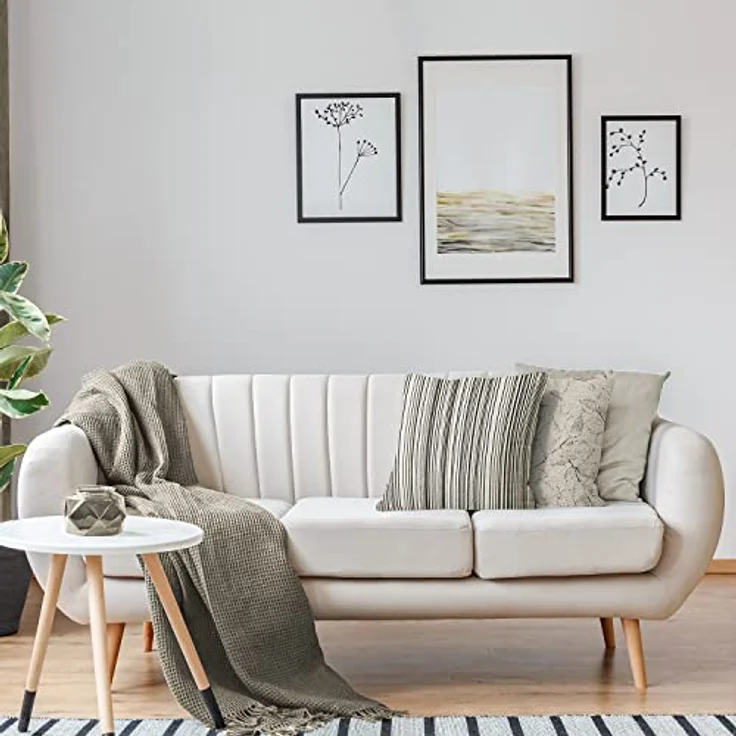 novely® Dekokissen novely® 3er-SET DEKOKISSEN MALCHIN Couch Sofakissen Kissenbezug Füllun – Bild 8