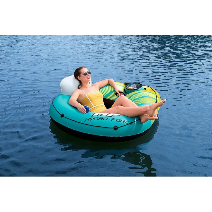 Hydro-Force™ Alpine Schwimmring mit Rückenlehne & Kühltasche 169 x 137 cm – Bild 16