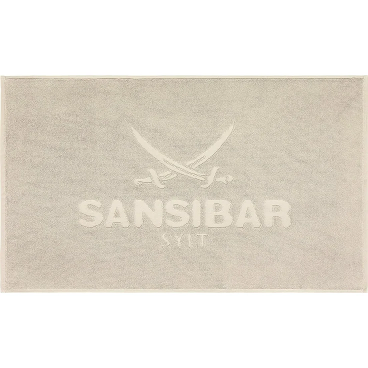 Sansibar Sylt Badematte Badvorleger, Duschvorleger, Badematte 50x80 cm, Hochtiefprägung, strapazierfähig, fußbodenheizungsgeeignet, Rückseite hat keine rutschhemmende Beschichtung, 100% Baumwolle (900 gsm), BxL: 50x80 cm – Bild 1