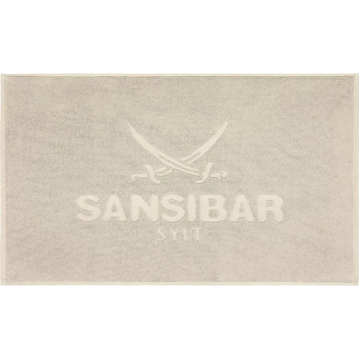 Sansibar Sylt Badematte Badvorleger, Duschvorleger, Badematte 50x80 cm, Hochtiefprägung, strapazierfähig, fußbodenheizungsgeeignet, Rückseite hat keine rutschhemmende Beschichtung, 100% Baumwolle (900 gsm), BxL: 50x80 cm