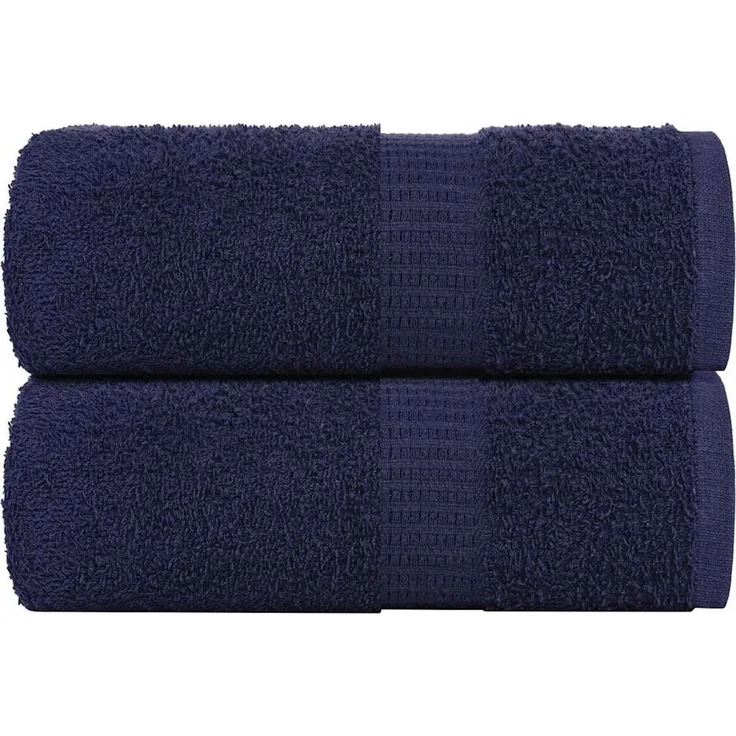 vidaXL Waschtücher FROGN 2 Stk. Marineblau 30x30 cm 360 g/m² 136776