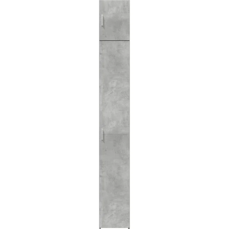 vidaXL Hochschrank Schmal Betongrau 30x42,5x225 cm Holzwerkstoff 3281262 – Bild 4