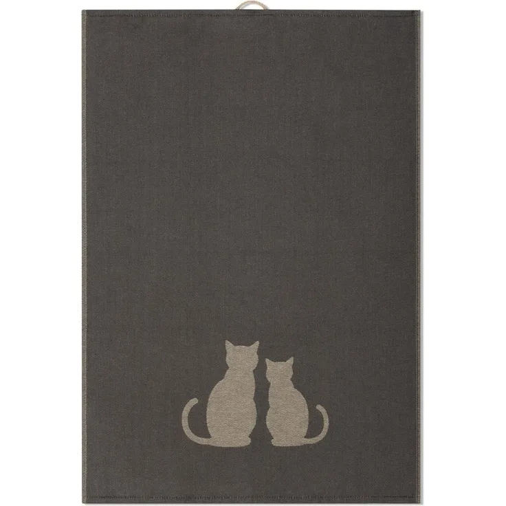 ROSS Geschirrtuch Katzenduett 3er-Pack, (Packung, 3-tlg, 3er-Pack)