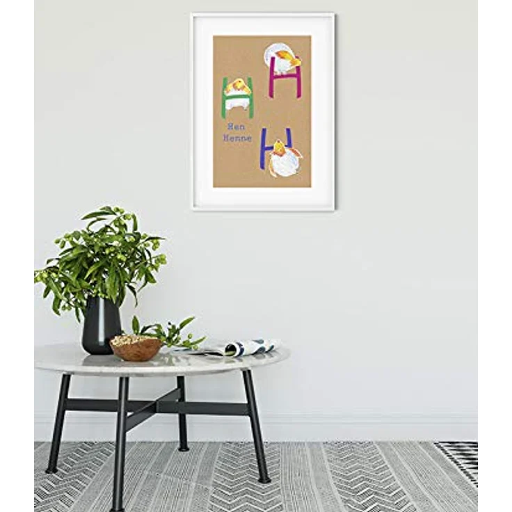 Komar ABC Animal H, Wandbild Poster für Kinderzimmer, 50 x 70 cm, fotorealistischer Druck auf Premium-Fotopapier, ohne Rahmen, MADE IN GERMANY – Bild 2