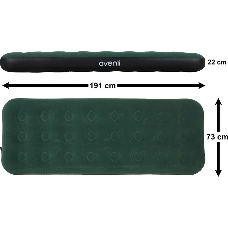 Avenli Luftmatratze Camping CloudCoil grün 191x73x22cm – Bild 5