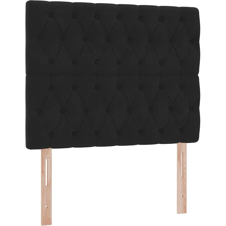 vidaXL Aufbewahrungsbett mit Matratze Schwarz 120 x 200 cm Samt 3372083 – Bild 9