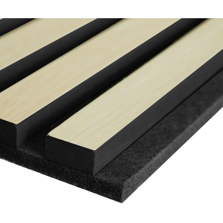 Akustikpaneele Holz 60 x 60 cm 2 Paneele Creme Wandpaneele Deckenpaneele 3D Wandpaneel Wandverkleidung Dekorpaneel – Bild 8