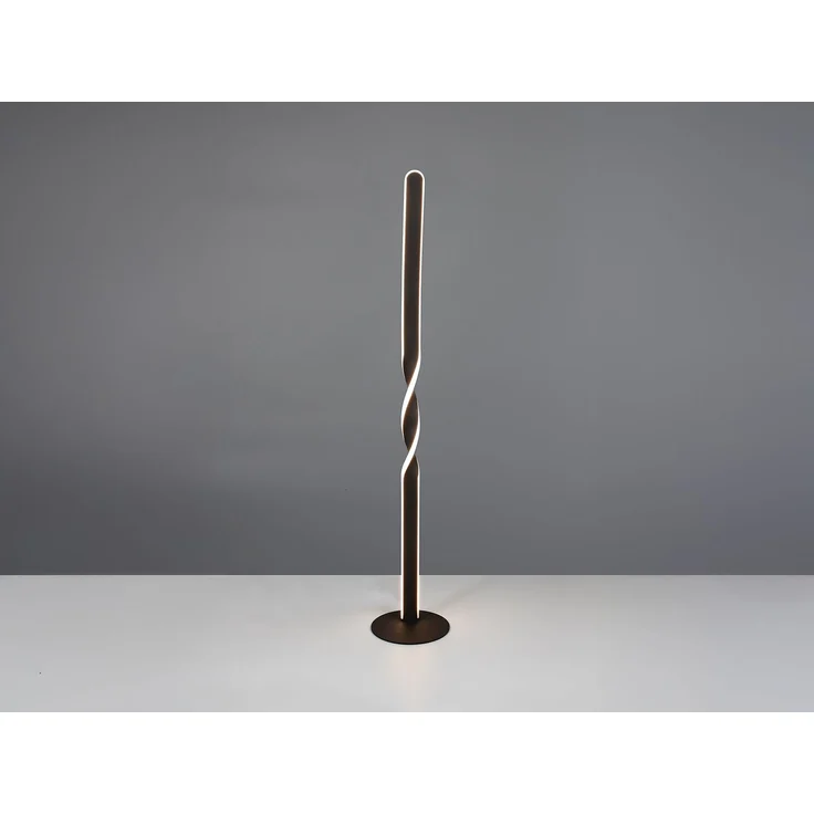 Kleine LED Stehlampe GINKO Metall Schwarz, Höhe 110cm – Bild 8
