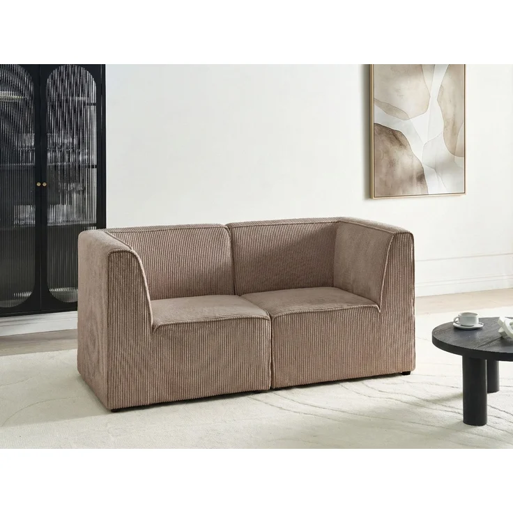 Modulsofa 2-Sitzer LEMVIG Cord Sandbeige – Bild 3