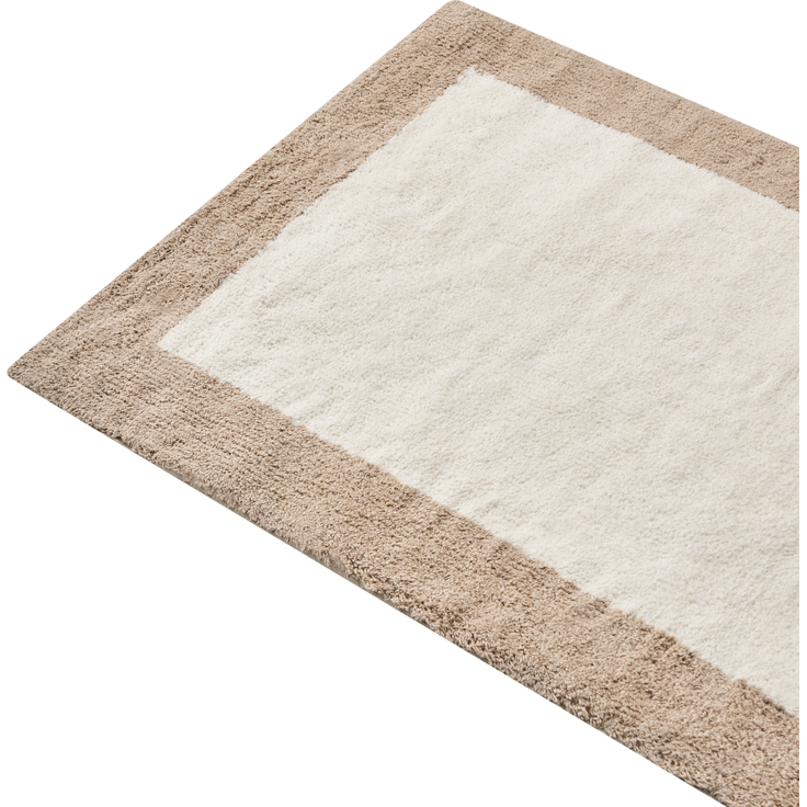 Badematte KABRI Braun Beige 60 x 90 cm Baumwolle – Bild 4