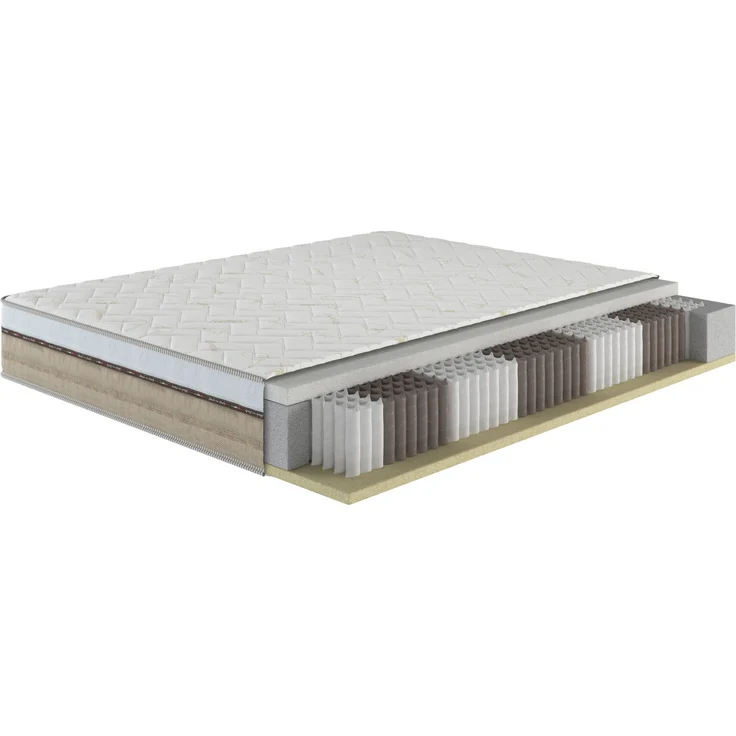 Dmora Doppelmatratze Cutler, Produkt aus Memory-Schaum, Schlafzimmermatratze, Schlafunterstützung, Made in Italy, 180x200 h25 cm, Weiß – Bild 4