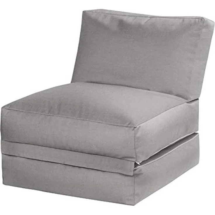 MAGMA Sitzsack Magma Twist OUTSIDE 90 x 70 x 80 geöffnet 180 x 70 x 60 hellgrau