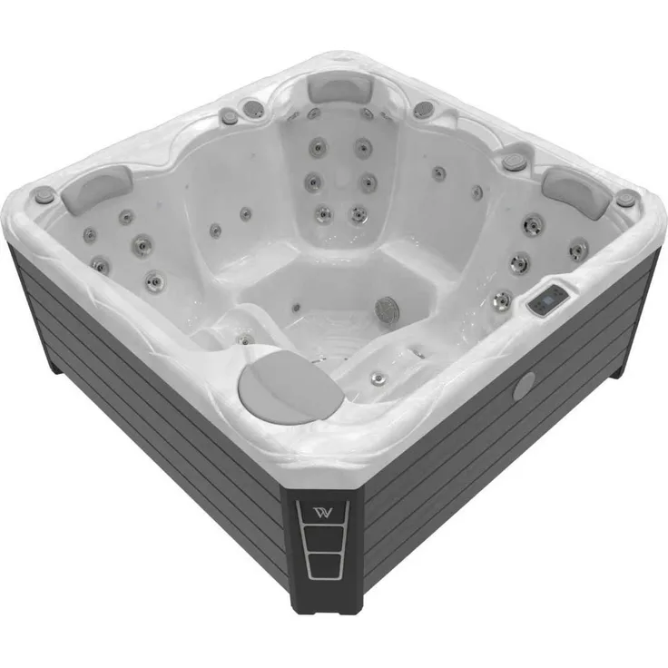 Wellis Budapest Life Whirlpool Außenwhirlpool 200x200x89cm für 5 Personen inkl. Thermocover