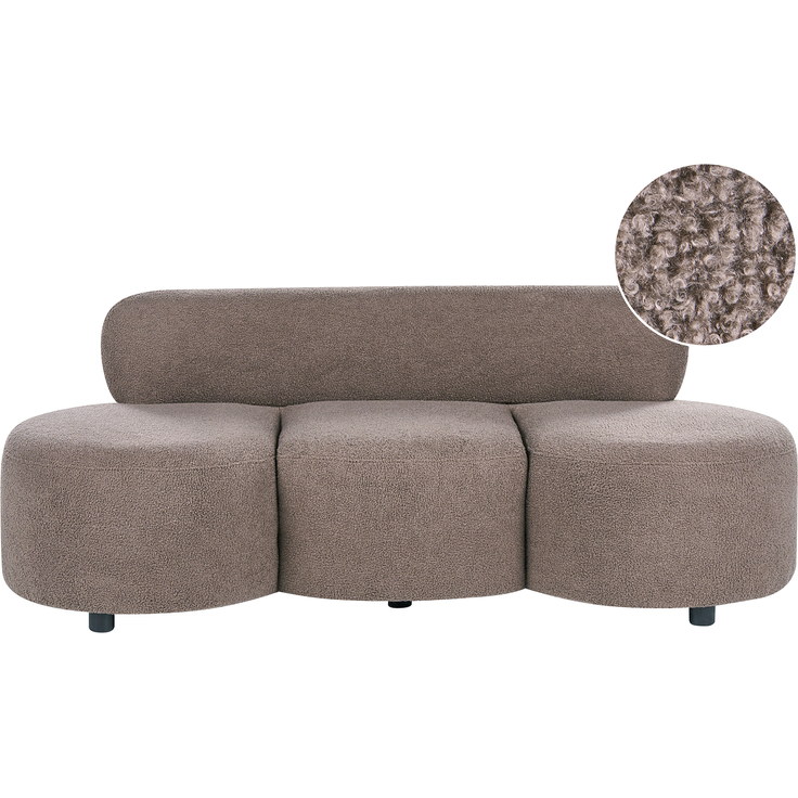 Sofa 3-Sitzer BLAVAND Bouclé Taupe