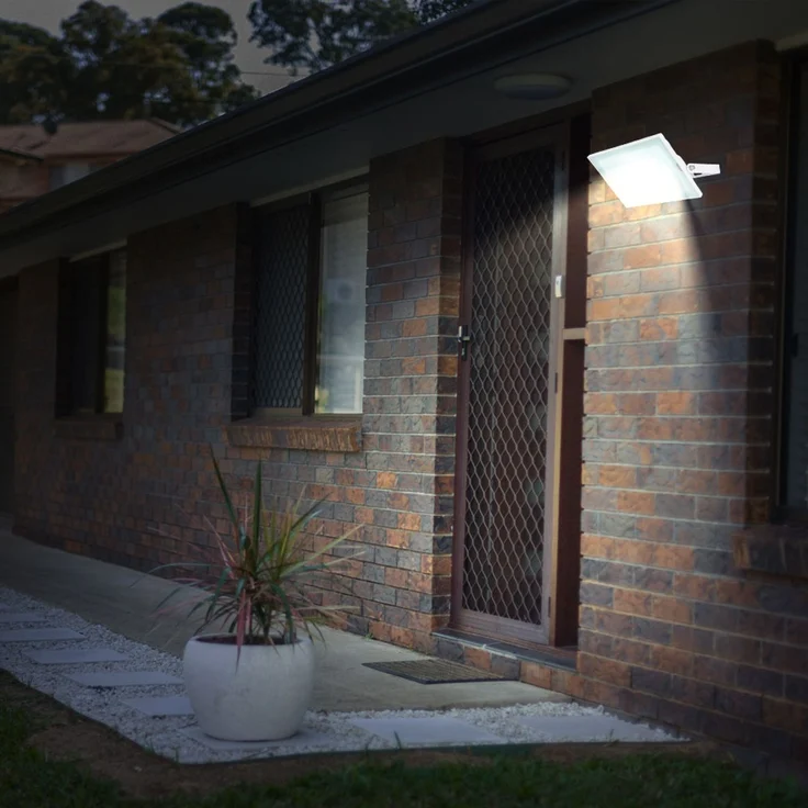 LED Außenleuchte, IP65, 1x LED á 45W inkl, weiß, Glas, klar – Bild 4