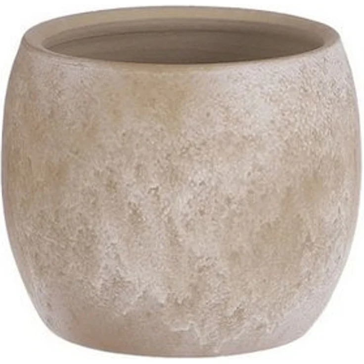 Mica Blumentopf Lester Ø 12 x 14 cm creme – Bild 1