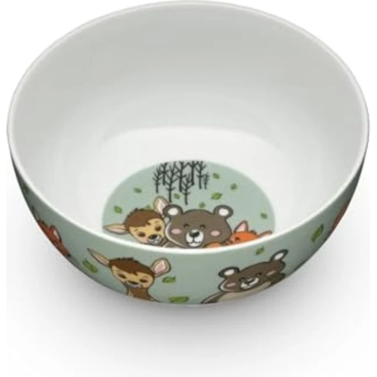 WMF Kindergeschirr-Set Waldfreunde (6-tlg), 1 Personen, Cromargan® Edelstahl Rostfrei 18/10, Porzellan, ab 3 Jahren, hygienisch, säurefest – Bild 3