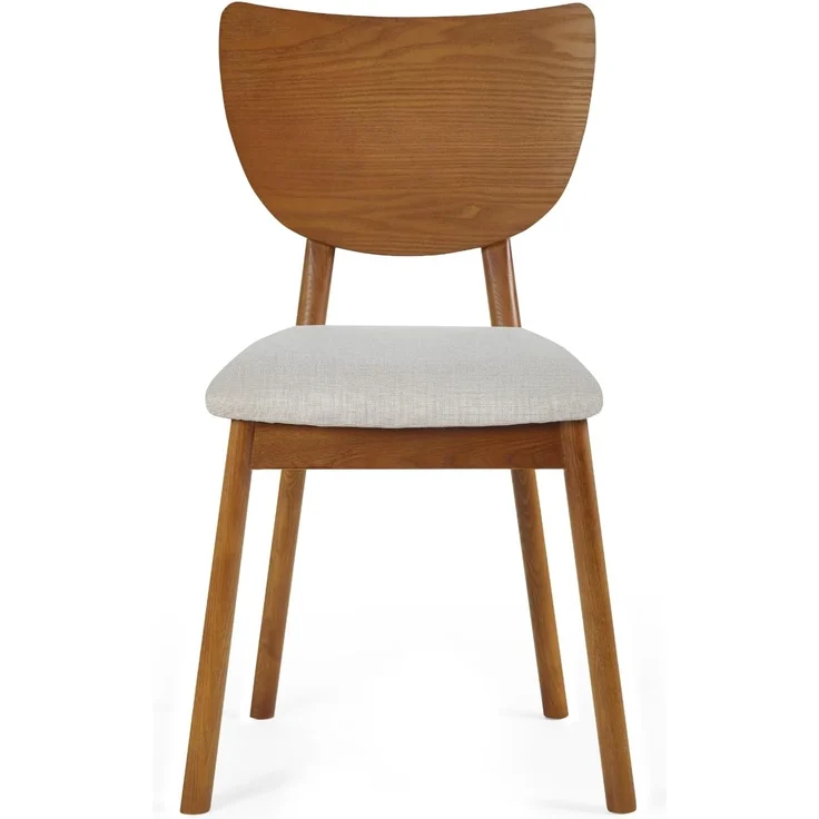 Julian Bowen 2er-Set Lowry-Esszimmerstühle, Kirschesche, 81 x 54 x 49 cm – Bild 4