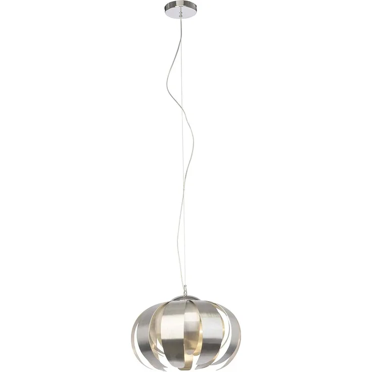 BRILLIANT ANCOLIE LED Pendelleuchte 120 cm Aluminium / Chrom
