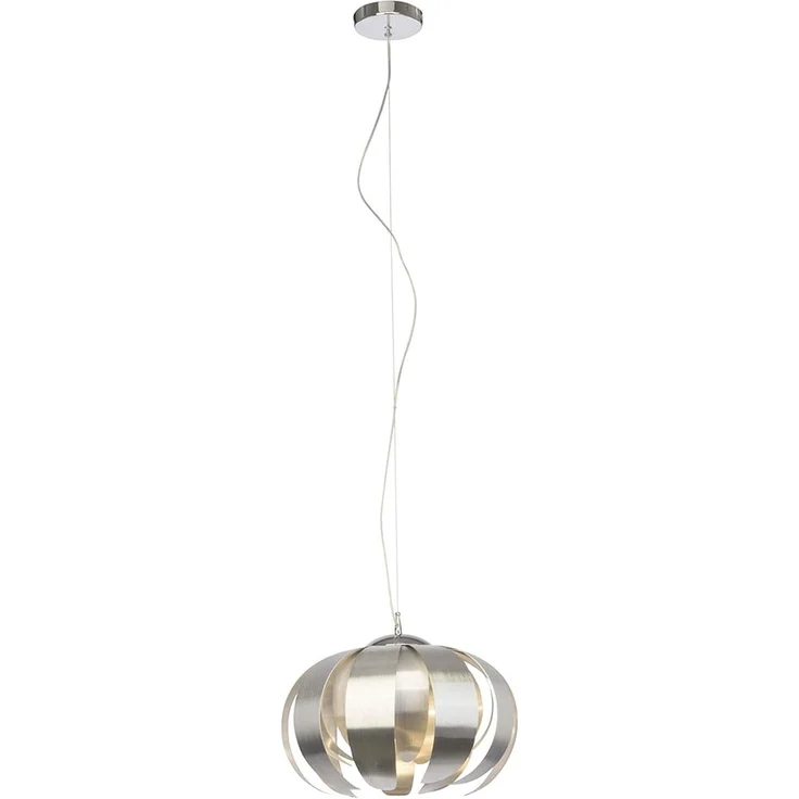 BRILLIANT ANCOLIE LED Pendelleuchte 120 cm Aluminium / Chrom