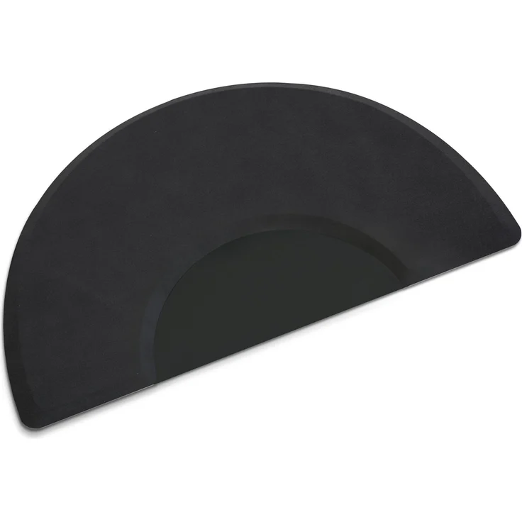 BarberPub Anti-Ermüdungsmatte für Friseure, Ergonomische Bodenmatte Friseurmatte für Barbershop Salon, Friseurbedarf 91X121 CM Halbkreis 2 CM Dicke, M122S (Schwarz) – Bild 1