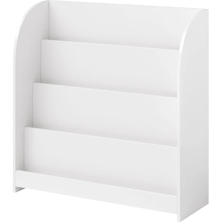 Bellabino 'Baru' Kinderbücherregal, weiß, Holz, 88x30x80 cm, Montessori Kinderregal mit 4 Ablagefächern – Bild 10