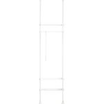 SoBuy KLS07-W Garderobenständer, Metall, Pulverbeschichtung, Weiß, 52 x 233 x 16,5 cm