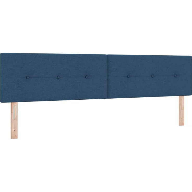 vidaXL Ottoman Bett mit Matratze mit Kopfteil Blau 200 x 200 cm Stoff 3456357 – Bild 4