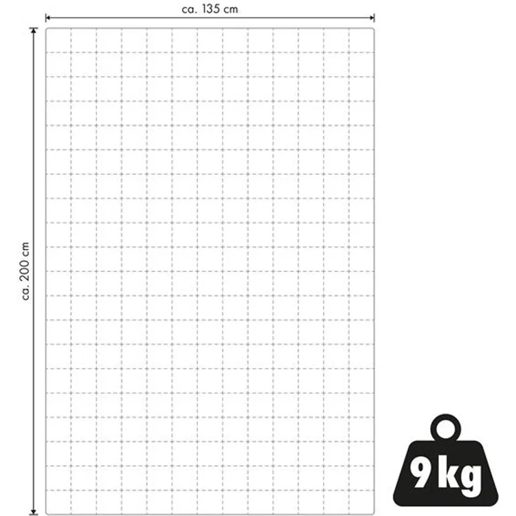 9 kg Gewichtsdecke | ca. 135 x 200 cm | Entspannungsdecke – schwere Bettdecke | Anti-Stress Decke | Therapiedecke | weicher Polyester-Fleece-Bezug – Bild 7