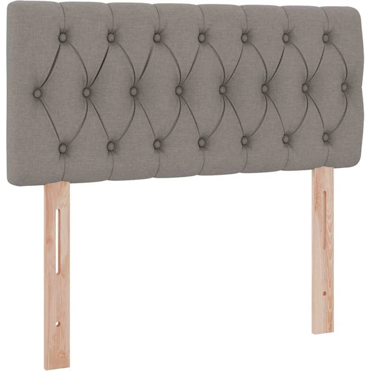 vidaXL LED-Speicherbett mit Matratze Taupe 100 x 200 cm Stoff 3371190 – Bild 10