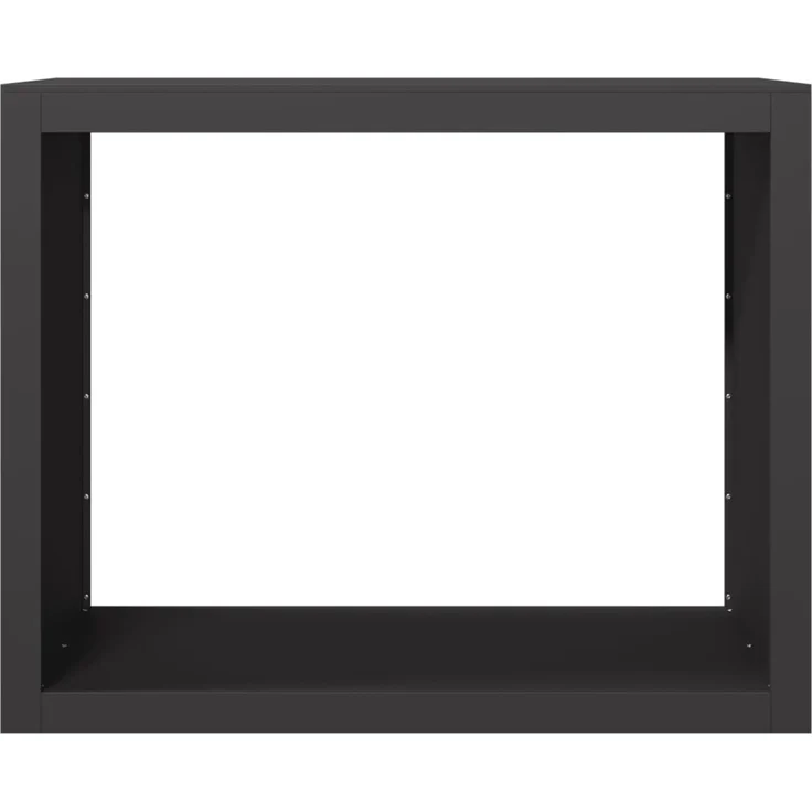 vidaXL Brennholzregal Schwarz 100x40x80 cm Stahl 850975 – Bild 3