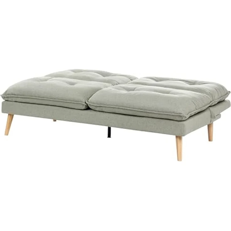 Schlafsofa 3-Sitzer YILA Stoff Grün – Bild 5