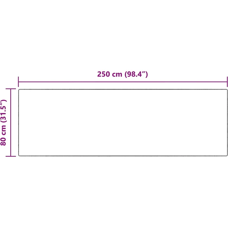 vidaXL Kunstschaffell Teppich Tafalla Anthrazit 80 x 250 cm Polyester 42021590 – Bild 9