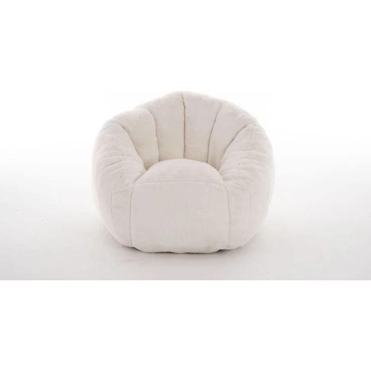 Sitzsack Beige aus weichem Polyester mit ergonomischer Form für Kinder,52*75*70 cm – Bild 4
