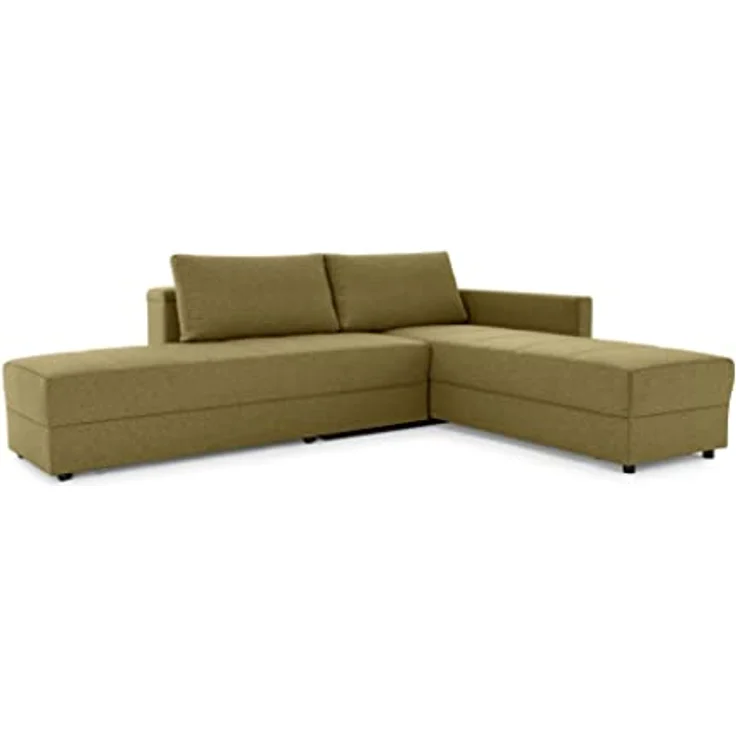 LOOKS by Wolfgang Joop Looks III Designer Sofa mit Boxspringfederung, Ecksofa mit Bettfunktion, braun, 287x229x77 cm – Bild 7