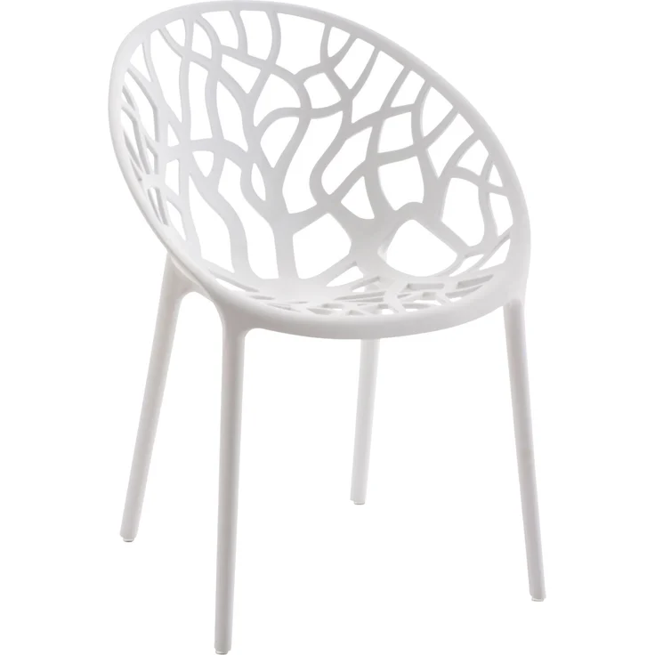 Gartenmöbel-Set SOFIA mit 2 Stühlen - 180x180x80cm, Kunststoff, Weiß | Balkonset Gartenset Tisch mit Stühlen Bistroset Outdoor – Bild 5
