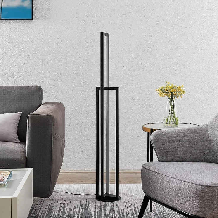 Lucande Stehlampe Hylda, Enthalten, LED 28 W gesamt, warmweiß – Bild 3