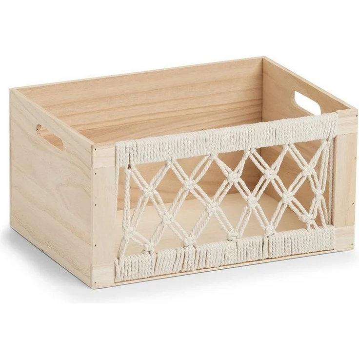Zeller Present Aufbewahrungskorb Aufbewahrungskiste "Boho, Holz, 35 x 25 x 18 cm – Bild 5