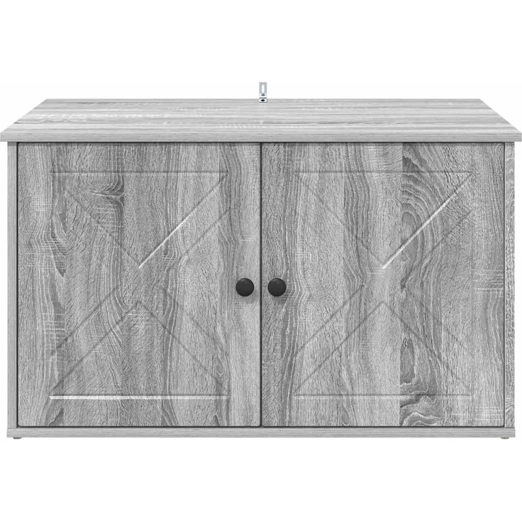 vidaXL Katzenhaus Graues Sonoma 85 x 55 x 50 cm Holzwerkstoff 8000731 – Bild 7