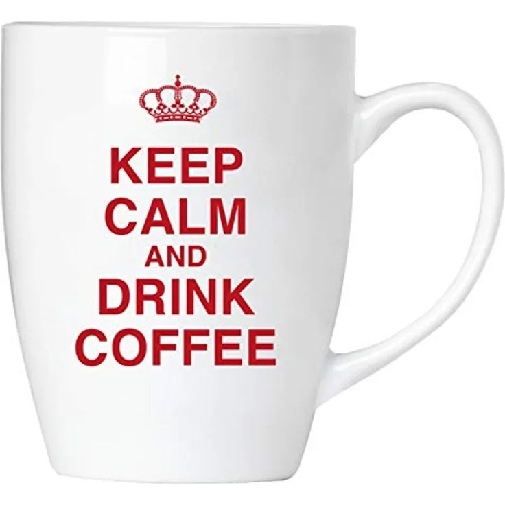 Keep calm and drink coffee! - Tasse aus Keramik
