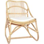 vidaXL Rattenstuhl Leinen 325481