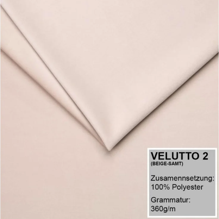 Polsterbett EMILI 140x200 mit Matratze, Bettkasten und Lattenrost. Farbe: Beige 2 – Bild 3